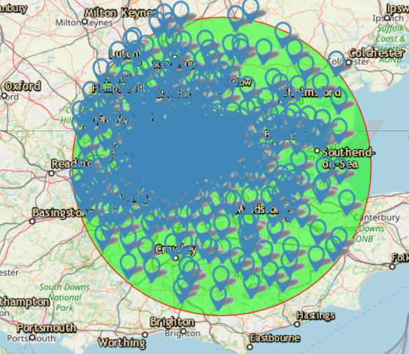 Areas we cover for Stihl delivery