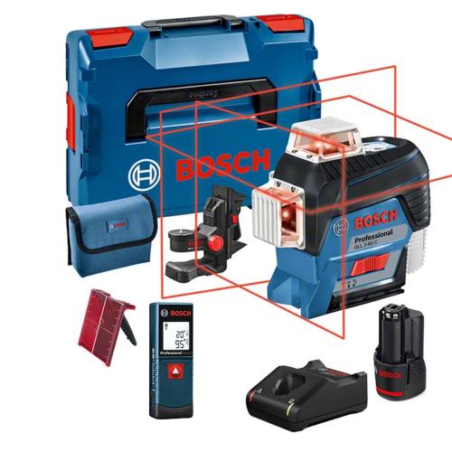 Bosch Gll3-80c Laser Level + Glm20mt Disto