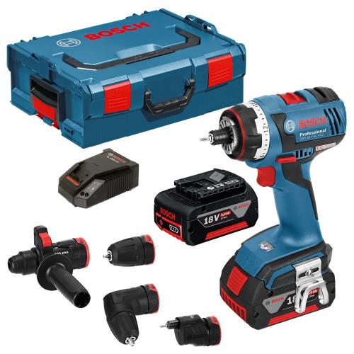 Bosch Gsr18v-ec 18v Drill C/w 4 X Heads