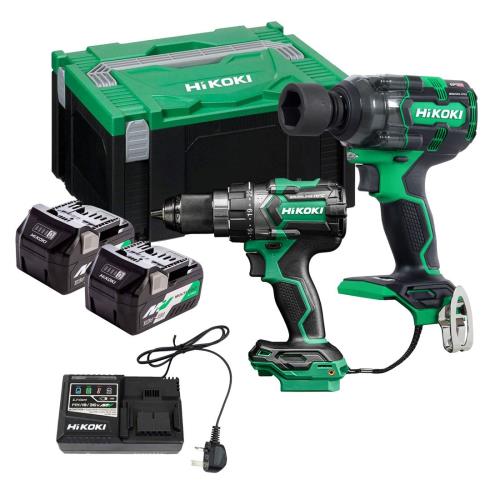 Hikoki Kc18dcjcz 18v Combi & I/wrench Kit