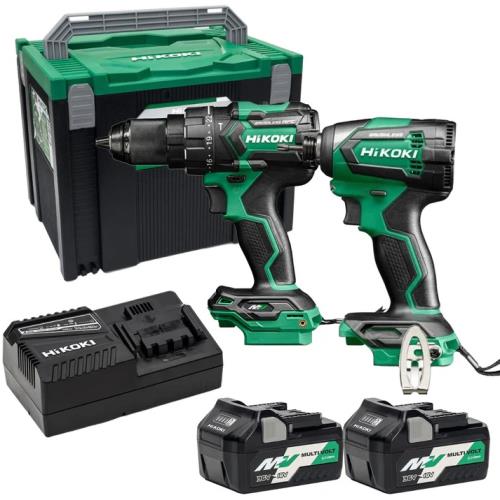 Hikoki Kc18dejaz 18v B/less Twin Kit