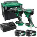 Hikoki Kc18dejaz 18v B/less Twin Kit
