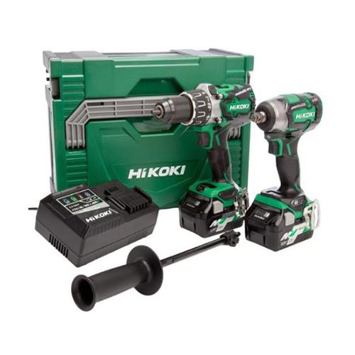 Hikoki Kc18dpl/jb 18v Combi & I/wrench Kit