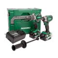 Hikoki Kc18dpl/jb 18v Combi & I/wrench Kit