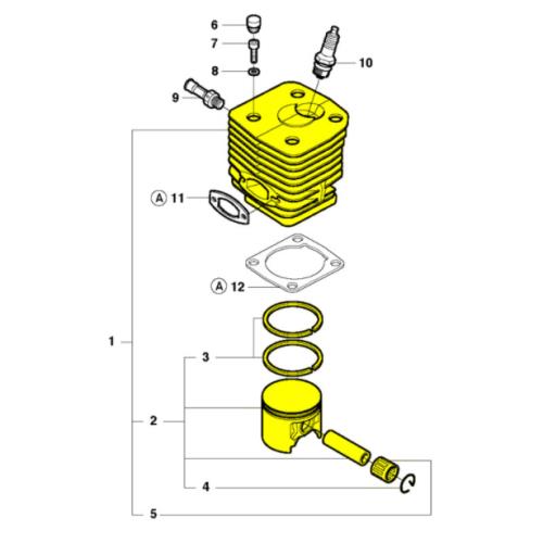 Husqvarna Cylinder Assy 576270003 For K1260