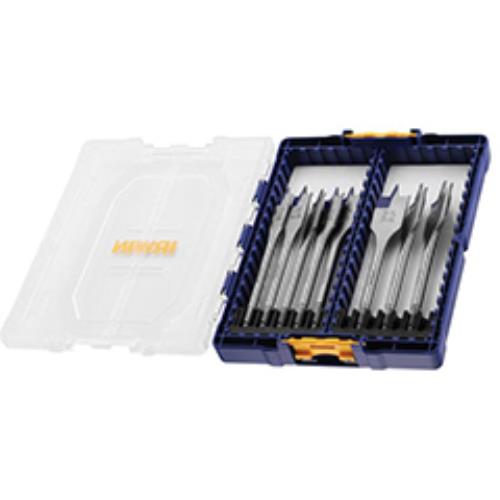 Irwin 17 Piece Blue Groove Flat Bit Set