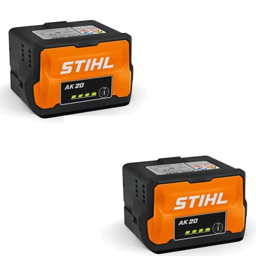 2 X Stihl Ak20 36v Lithium-ion Battery