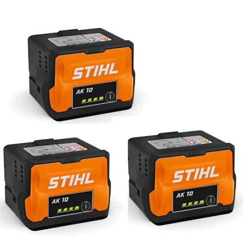 3 X Stihl Ak10 36v Lithium-ion Battery 72wh