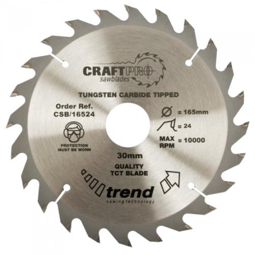 Trend Craft Saw Blade 165 X 24t X 30