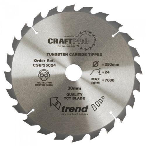 Trend Craft Saw Blade 250 X 24t X 30