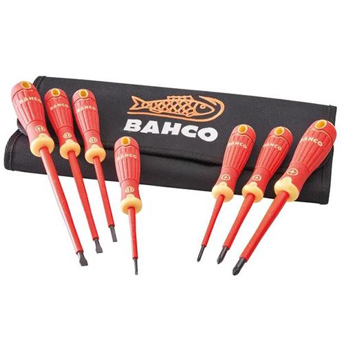 Bahco 7 Piece Vde Screwdriver Set In Wallet