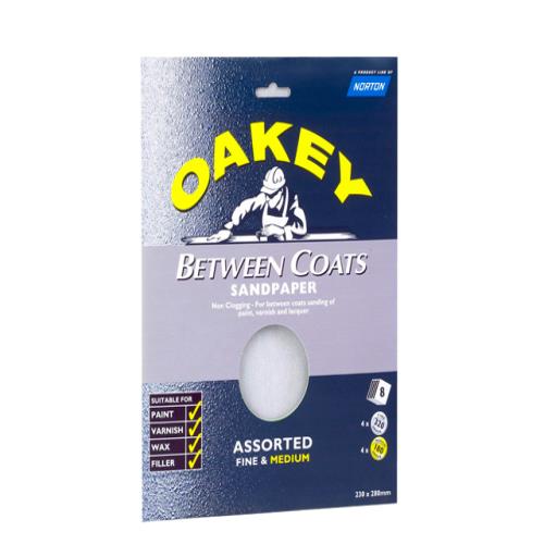 Oakey Between Coats Sandpaper Fine Sheets (3)