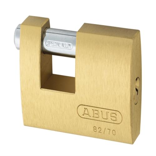 Abus 82 70mm Brass Shutter Padlock Keyed 8514