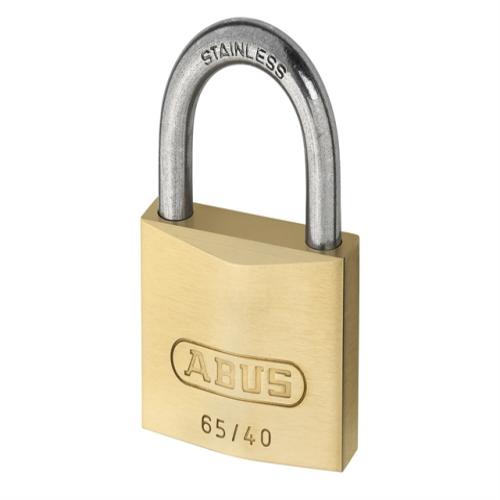 Abus 65ib 40mm Brass Padlock Shackle Keyed