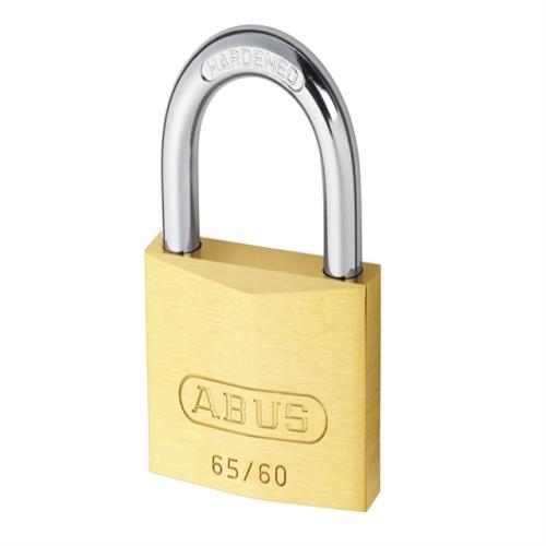 Abus 65 60mm Brass Padlock Keyed 6601