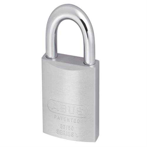 Abus 83 50mm Chrome Plated Brass Padlock Keye