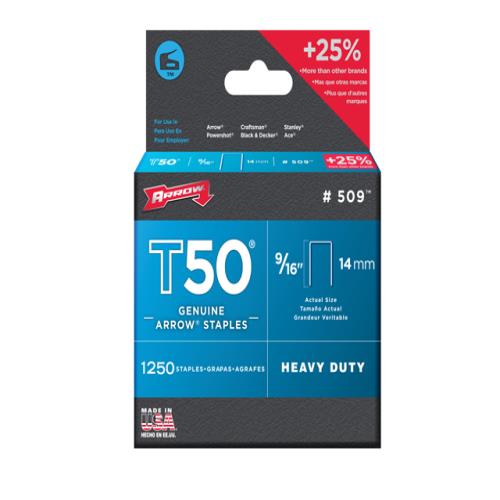 Arrow T50 Staples 14mm(9/16