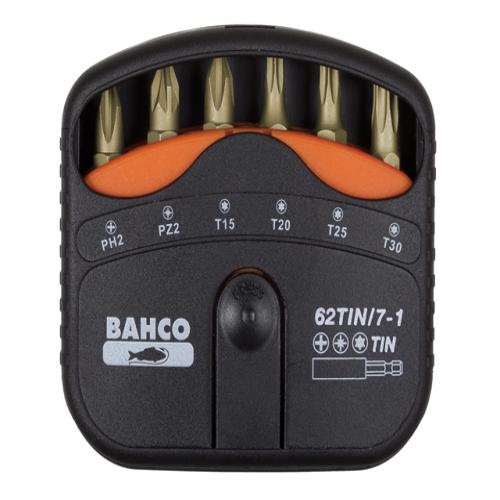 Bahco 62tin/7-1 Bit Set Tin Ph/p Z/torx 7 Pcs