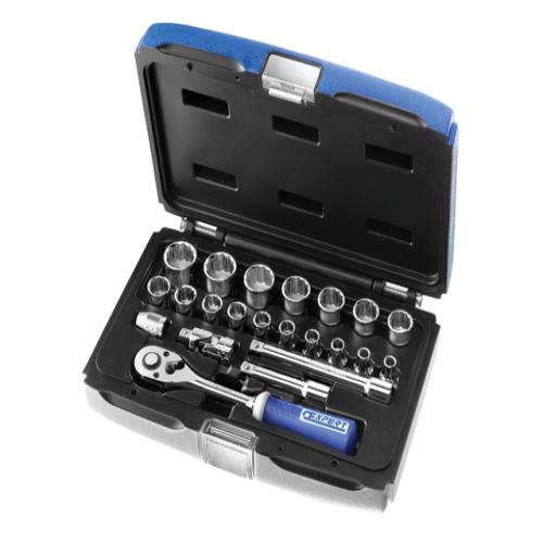 Britool Socket Set 22pc Metric 3/8 In Drive