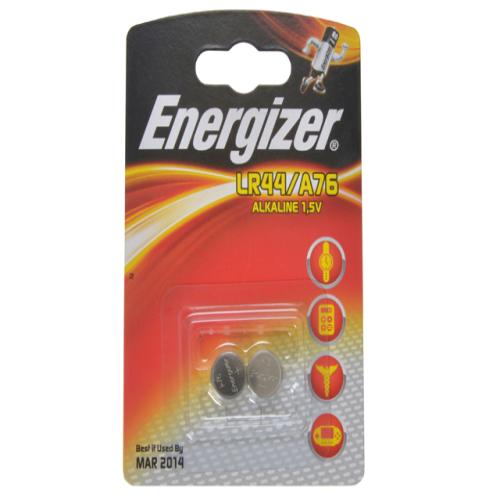 Energizer Lr44 Coin Alkaline Batteries Pk2