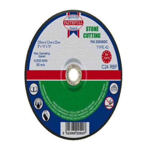 Faithfull Stone Cut Off Disc 230 X 3.2 X 22mm