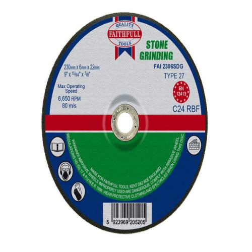 Faithfull Stone Grinding Disc 230 X 6 X 22mm