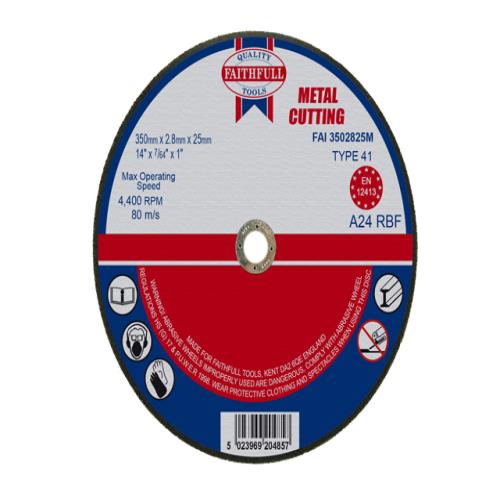 Faithfull Cut Off Disc 350 X 2.8 X 25mm