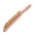 Faithfull Brass Wire Scratch Brush - 2 Row