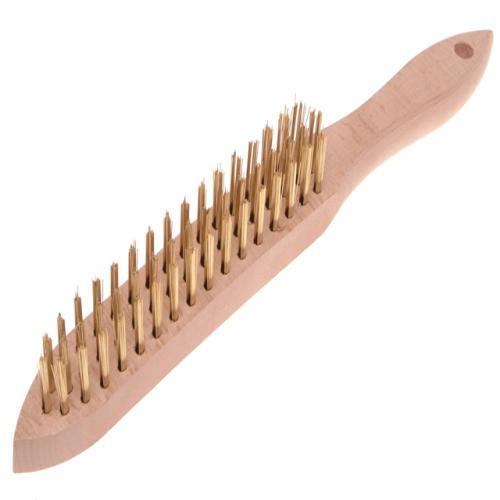 Faithfull Brass Wire Scratch Brush - 3 Row