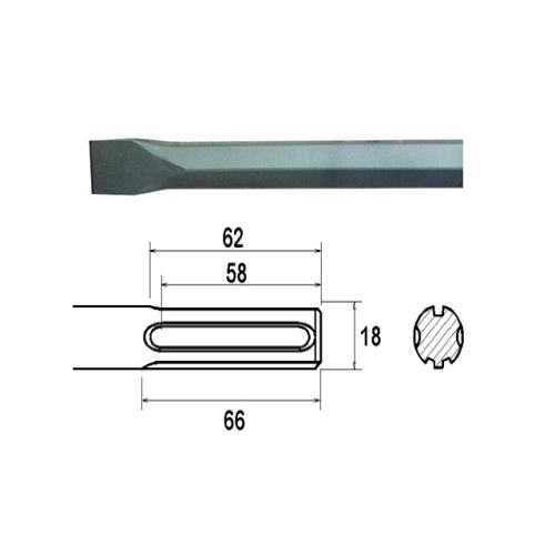 Faithfull Chisel 300mm Sds Max (914910)
