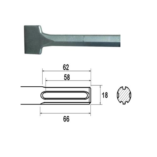 Faithfull Sds Max Scaling Chisel 75 X 300mm