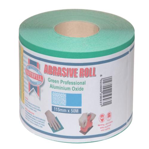 Faithfull Sanding Green 115 X 50m 60g