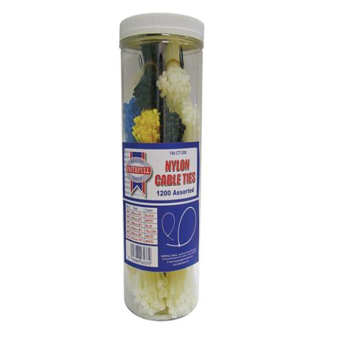 Faithfull Cable Ties - Barrel Pack Of 1200