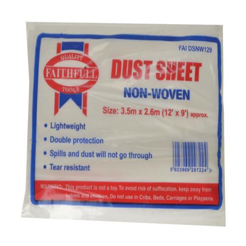 Faithfull Dust Sheet Non Woven 12ft X 8ft