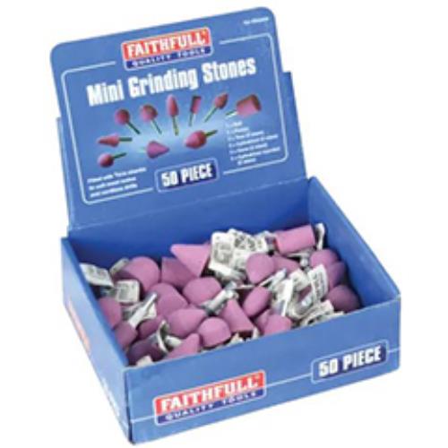 Faithfull Mini Grinding Wheel Assortment, 50