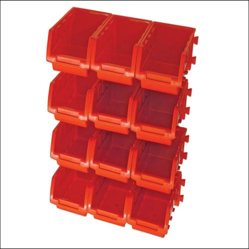 Faithfull 12 Plastic Storage Bins