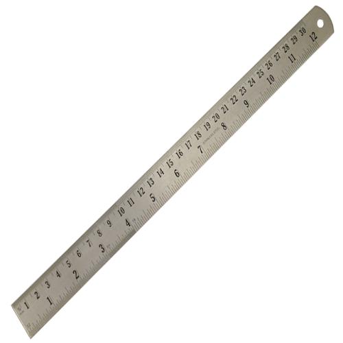 Faithfull Steel Rule 300mm / 12in X 25mm