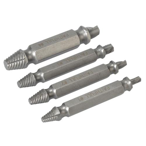 Faithfull Screw Extractor Kit 4pc