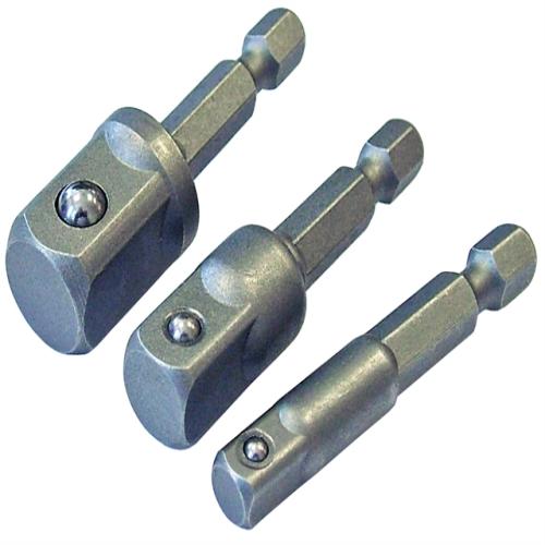 Faithfull Hex To Square Drive Adaptor Set 3