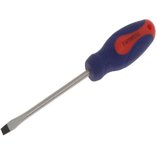 Faithfull Soft Grip Screwdriver 6.5 X 125mm