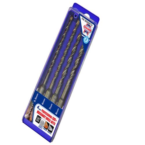 Faithfull Sds Plus Drill Bit Set 4pcs 5.5-8mm