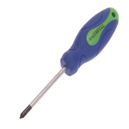 Faithfull Soft Grip Screwdriver Ph1 X 75mm