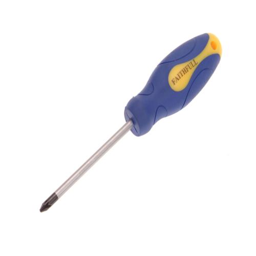 Faithfull Soft Grip Screwdriver Pz2 X 100mm