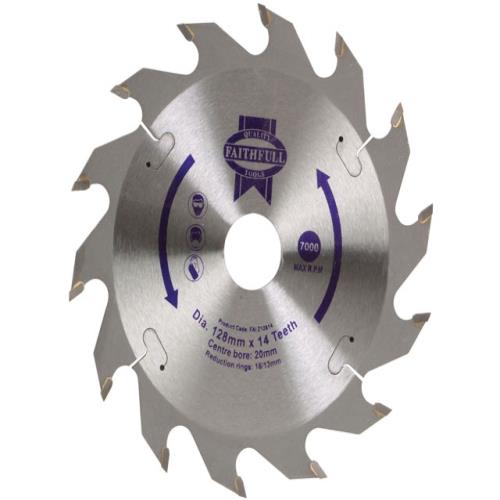 Faithfull Circular Saw Blade 128 X 20mm X 14t