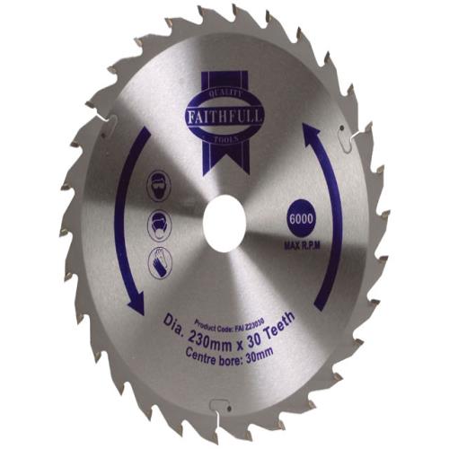Faithfull Circular Saw Blade 230 X 30mm X 30t