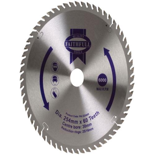 Faithfull Circular Saw Blade 254 X 60t