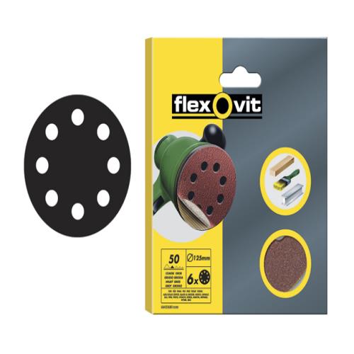 Flexovit Sanding Discs 115mm Coarse 50g
