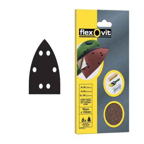 Flexovit Sanding Sheets 95x145mm Coarse 50g