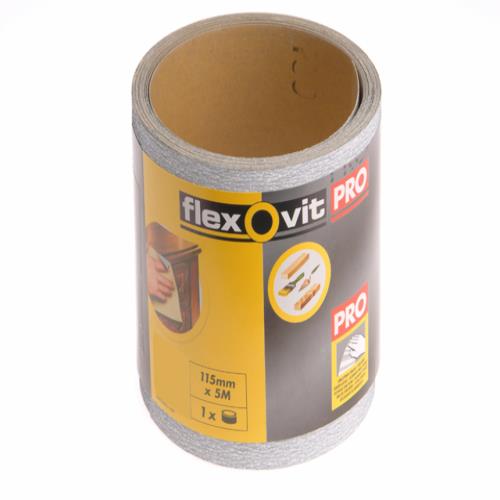 Flexovit Sanding Roll 115mm X 50m Coarse 60g