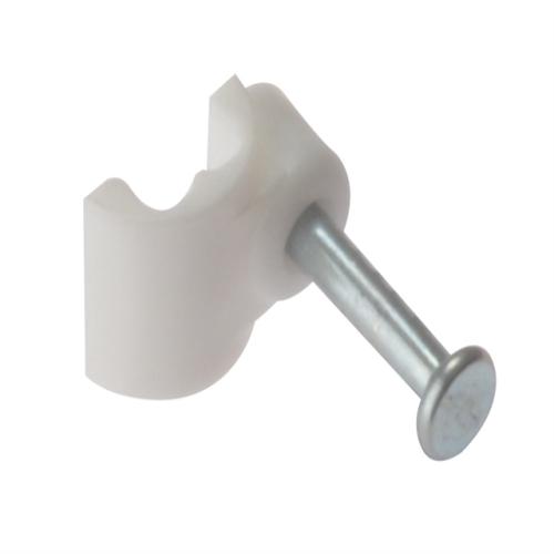 Forgefix Cable Clip Flat White Bellwire